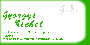 gyorgyi michel business card